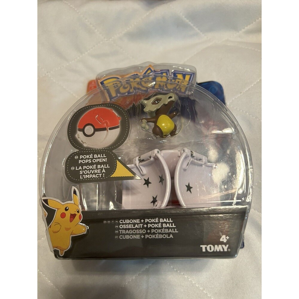 Pokemon Cubone + Poke Ball Throw N Pop Action Figure Toy New